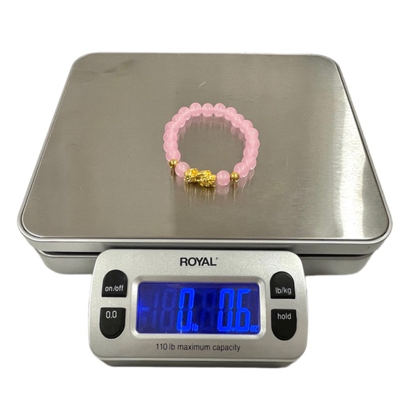 Rose Quartz Feng Shui Bracelet 8mm Self Love & Romance Style-A NWOT - Picture 10 of 10